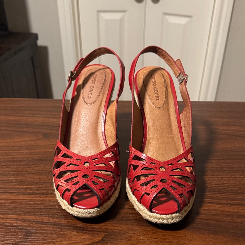 Corso Como Red Espadrille Sandals